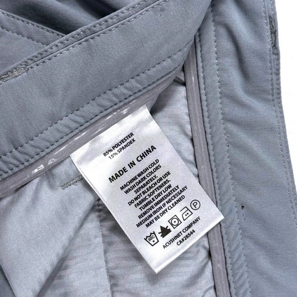 FootJoy Mens Performance Golf Shorts Grey Flat Front Stretch Activewear Size 34 - Picture 5 of 5